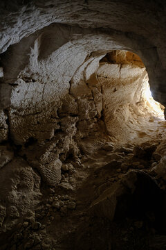 light coming into cave entrance