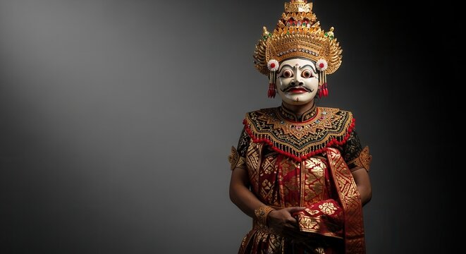 traditional thai dancer costume character