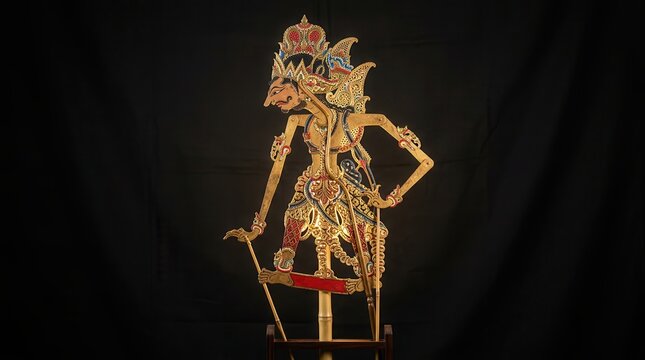 Wayang kulit shadow puppet, traditional Indonesian art