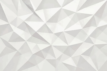High Tech Low Poly Geometric Triangulated Abstract Background with Seamless White and Grey Polygon Texture. © Veloras