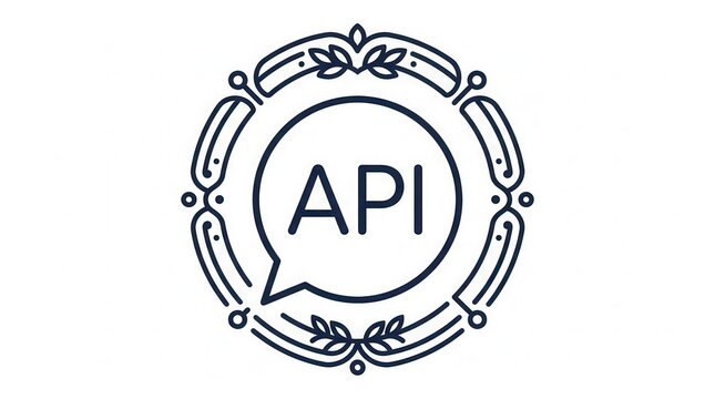 api logo, communication symbol