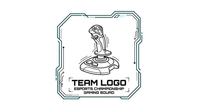esports team logo with joystick