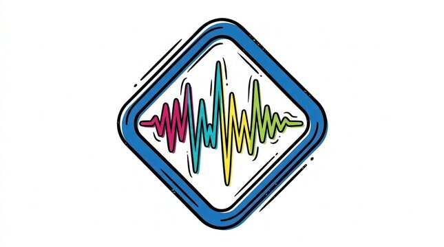 colorful sound wave logo