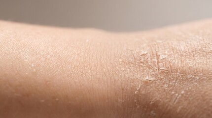 Fototapeta premium Smooth vs Cracked Skin – Clean Medical Macro Concept for Diabetes Awareness Backgrounds