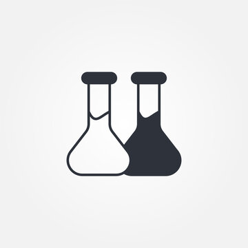 Labu erlenmeyer icon symbol illustration vector eps10 logo template design pattern seamless bright minimal design flat design realistic style simple design modern design