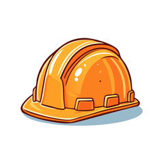 Fototapeta premium Orange Hard Hat Safety Helmet for Construction and Labor Workers