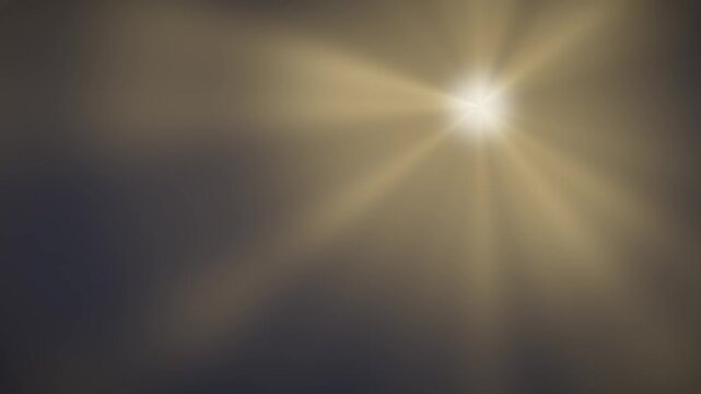 Volumetric light rays radiating god ray beams abstract dark background seamless loop in deep navy tones