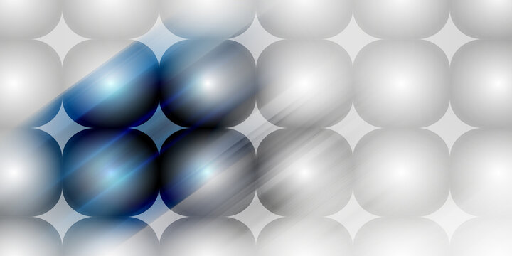 Abstract background with blue and grey rounded square shapes