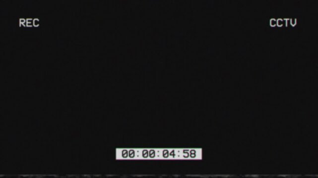 Cctv surveillance camera screen interface with recording timecode