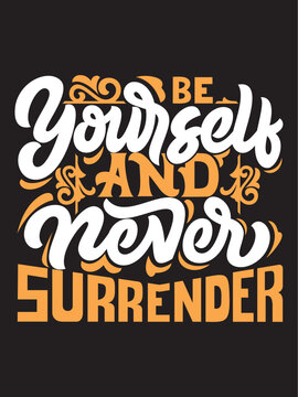 Inspirational motivational quote poster with handwritten typography. Empowering self-belief and perseverance message for success and personal growth.