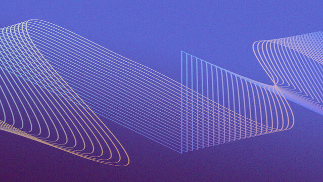 Modern abstract background with elegant golden wavy lines