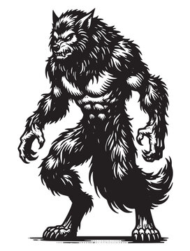 werewolf Halloween monster
