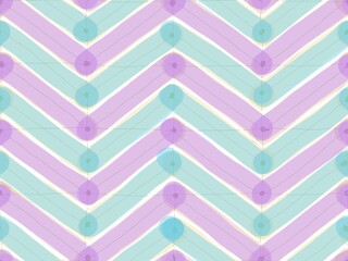 Seamless pink and blue chevron pattern on white background
