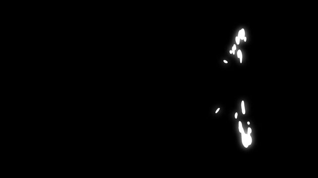 4K 2D FX smoke animation, cartoon puff bursts, steam clouds, and explosion elements, looping motion graphics with alpha channel for visual effects and compositing