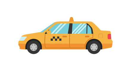 Obraz premium Classic yellow taxi cab for city transportation