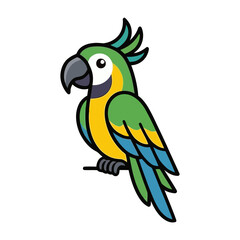 Fototapeta premium Modern Flat Style Bird Elements Vector Icon