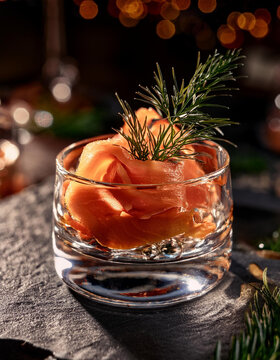 saumon fum&eacute; en verrine