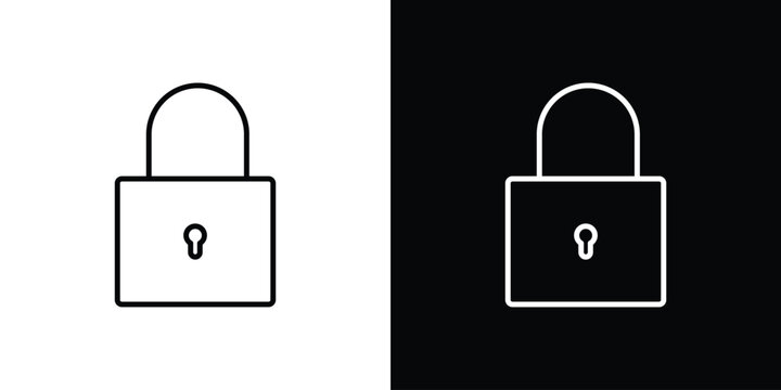 Password icon line artwork series. EPS10