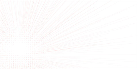 Explosion of red and white abstract radial lines emanating from a central point, creating a dynamic and energetic burst of motion © Arthur