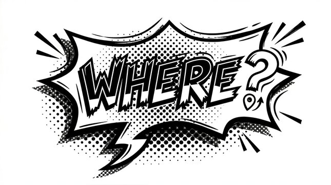 comic speech bubble with question