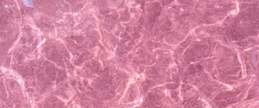 Abstract Pink Marble Texture with Wavy Patterns in Soft Light
