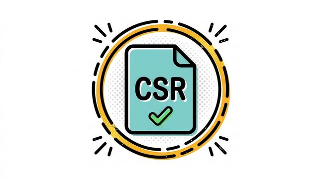 csr corporate social responsibility document icon