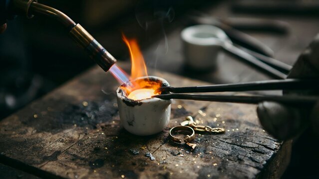 Traditional Goldsmithing: Crafting Jewelry with Torch and Fire