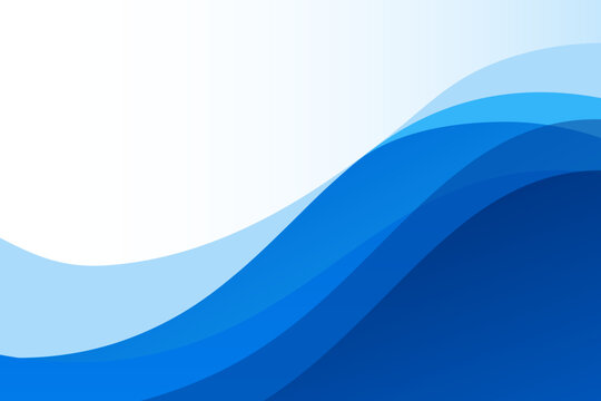 Abstract blue wave background with smooth flowing curve, layered gradient and clean modern design. Ideal for corporate branding, technology, business presentation, website, banner, digital marketing.