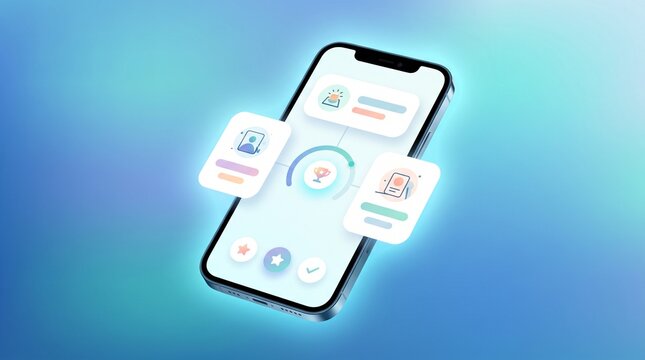 microlearning module background for mobile corporate training