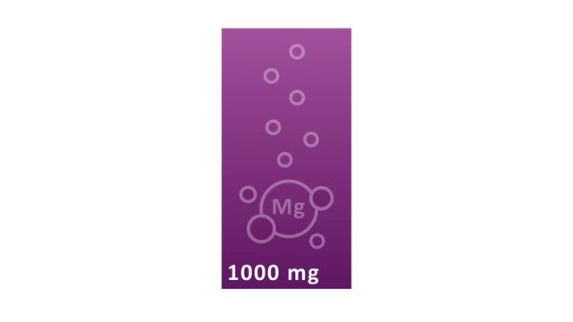 Minerals Magnesium Mg - vector, icon, label.