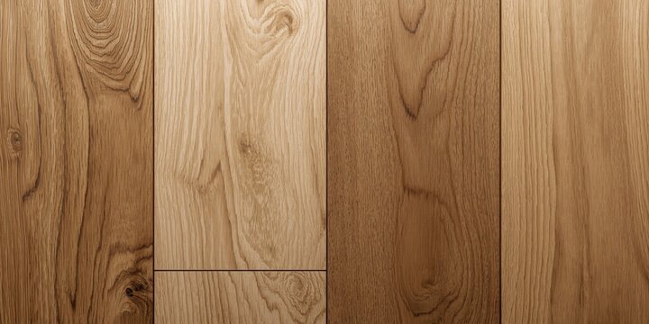 Wooden Flooring Texture with Varied Grain Patterns in Warm Tones