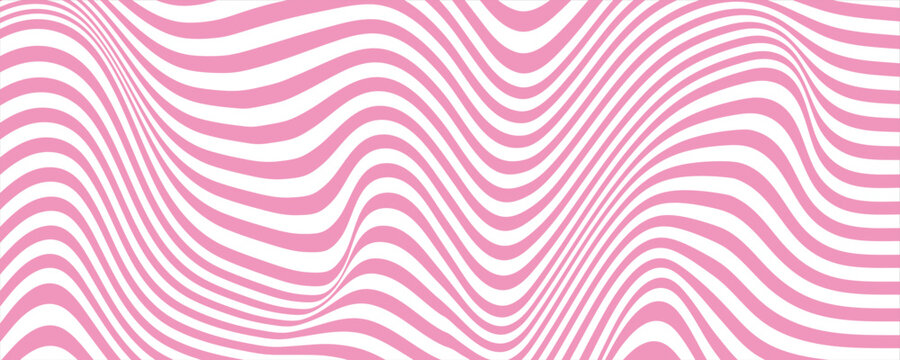 Printsimple abstract seamlees pink lolipop colour digonal line pattern on white background