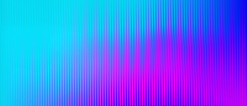 Vertical lines pattern with a vibrant neon gradient background for modern digital technology and abstract graphic design