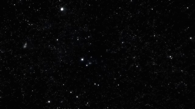 Cosmic dust particles floating in zero gravity