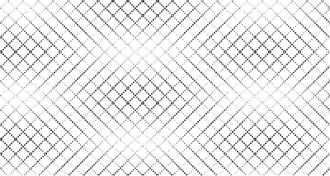 Abstract halftone diamond grid pattern