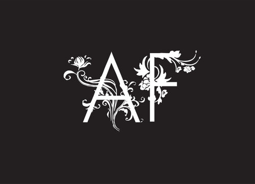 AF Monogram Logo Design &ndash; Elegant Modern Lettermark Branding