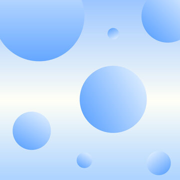 Abstract Blue Gradient Background With Bubbles