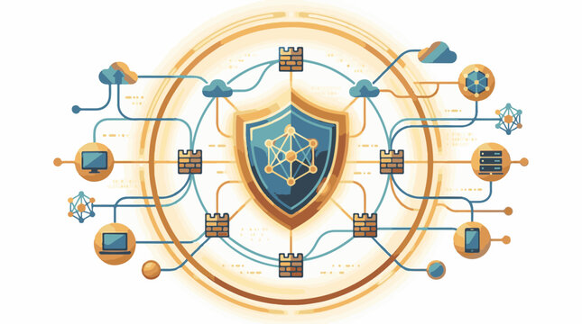 Digital network security shield protecting devices and cloud systems