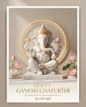 Happy Ganesh Chaturthi Celebration.