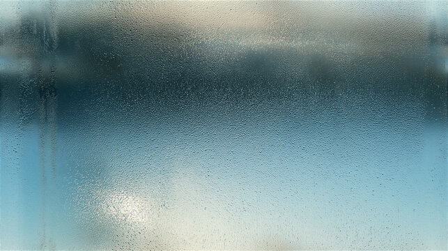 Frosted glass texture with soft blue gradient