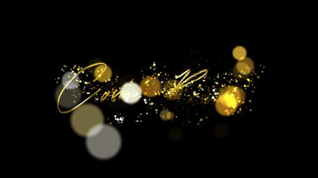 Premium Golden Come Back Title Animation for Cinematic Intro