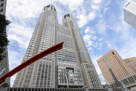 tokyo, Japan October 29 2025: exterior of Tokyo Metropolitan Government Building