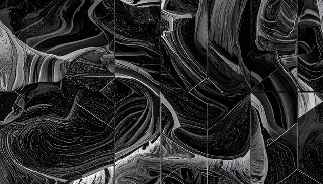Black and white close up of tangled wires and cables.
