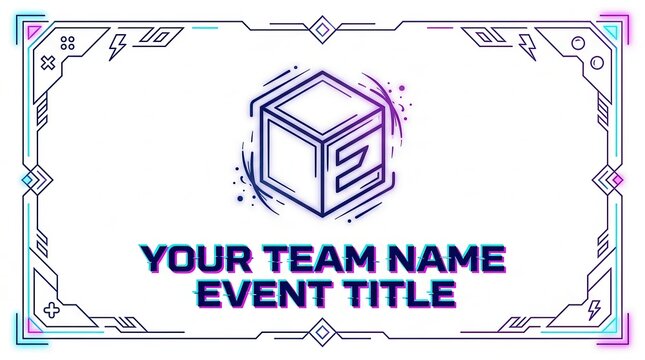 futuristic gaming event banner