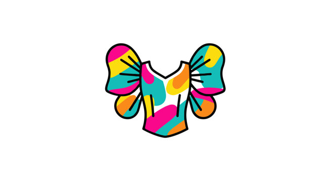 Colorful Filipiniana Terno Dress Icon