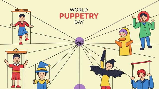 Diverse Puppets Celebrate World Puppetry Day with Joyful Performance