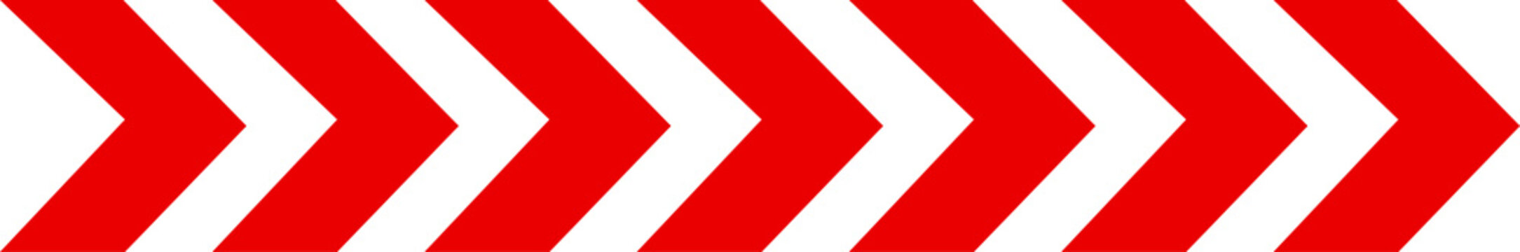 Red right arrow road sign vector illustration
