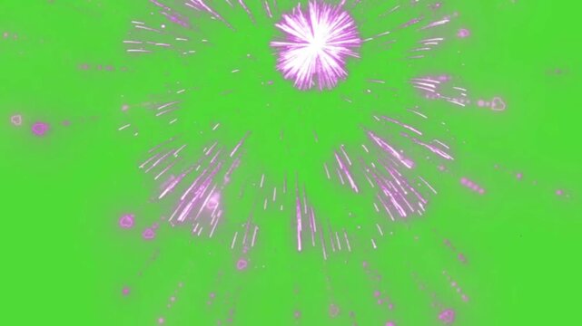 3D confetti explosion animation on greenscreen background. Perfect for celebration themes