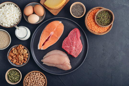 Healthy balanced nutrition with animal and plant based protein sources.