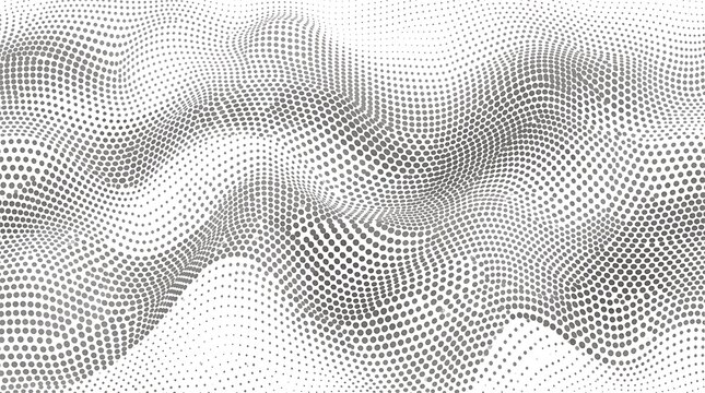 Abstract background featuring a complex monochrome pattern of intersecting circular lines creating a hypnotic optical illusion effect in black and white